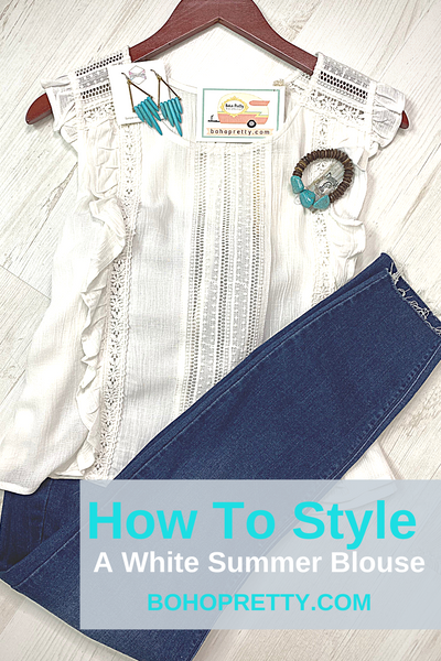 How To Style A White Summer Blouse