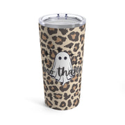 Boo Thang, Ghost, Halloween Leopard Print, Insulated Tumbler, Custom 20oz Cup