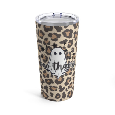 Boo Thang, Ghost, Halloween Leopard Print, Insulated Tumbler, Custom 20oz Cup