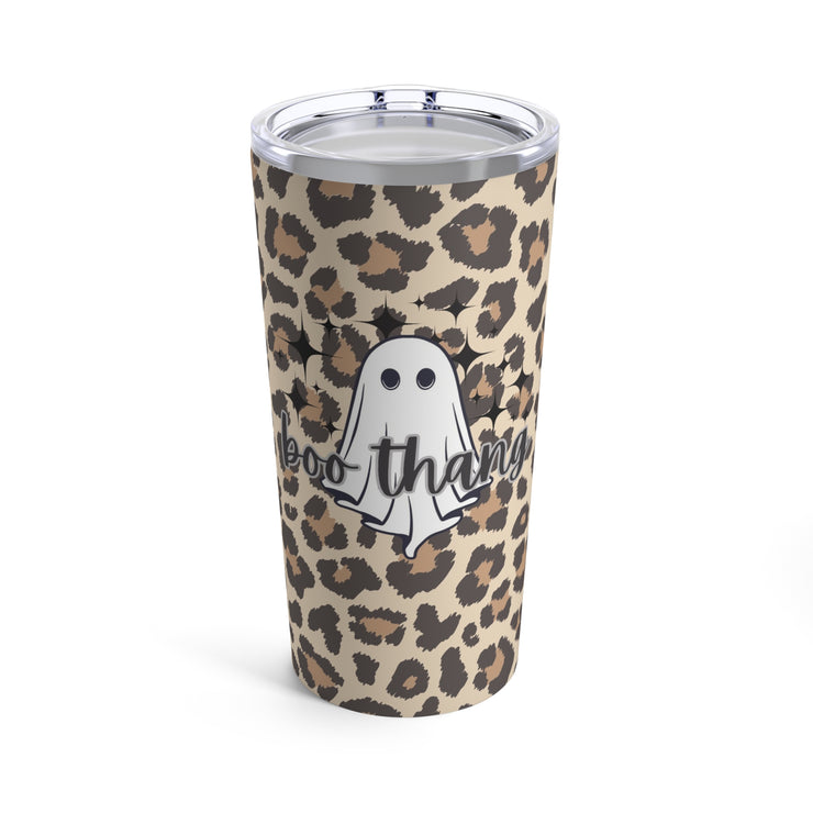 Boo Thang, Ghost, Halloween Leopard Print, Insulated Tumbler, Custom 20oz Cup