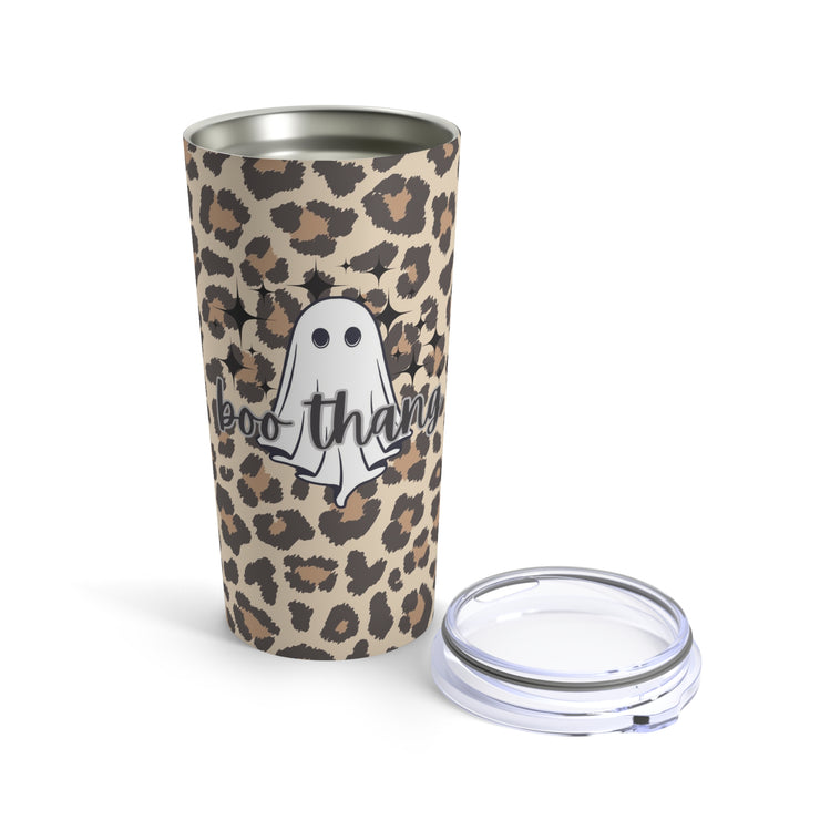 Boo Thang, Ghost, Halloween Leopard Print, Insulated Tumbler, Custom 20oz Cup