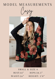 All Lined Up Dolman Sleeve Top in Black Ivory