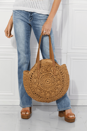 Crochet Handbag in Caramel