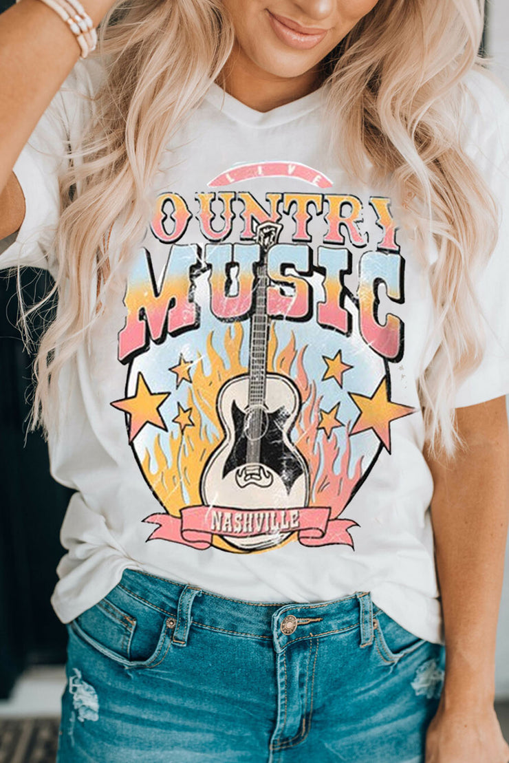 COUNTRY MUSIC NASHVILLE Graphic T-Shirt