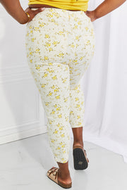 Judy Blue  Golden Meadow Floral Skinny Jeans