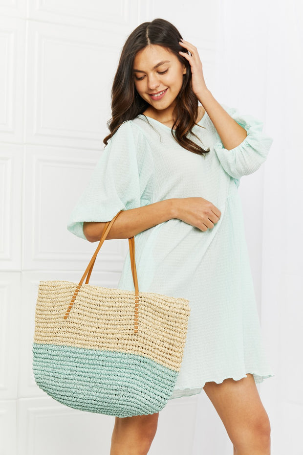 Cool Down Straw Tote Bag