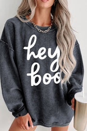 Hey Boo  Graphic Sweatshirt