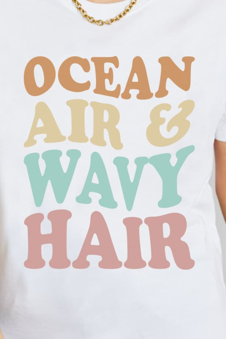 OCEAN AIR & WAVY HAIR Graphic T-Shirt