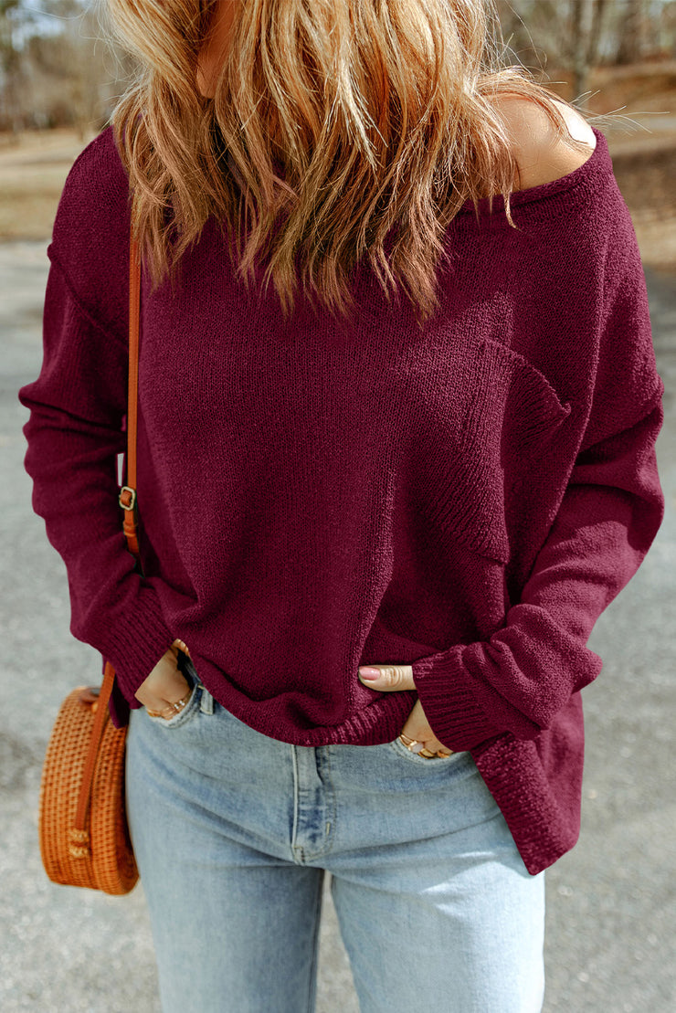 Pullover Sweater with Pocket