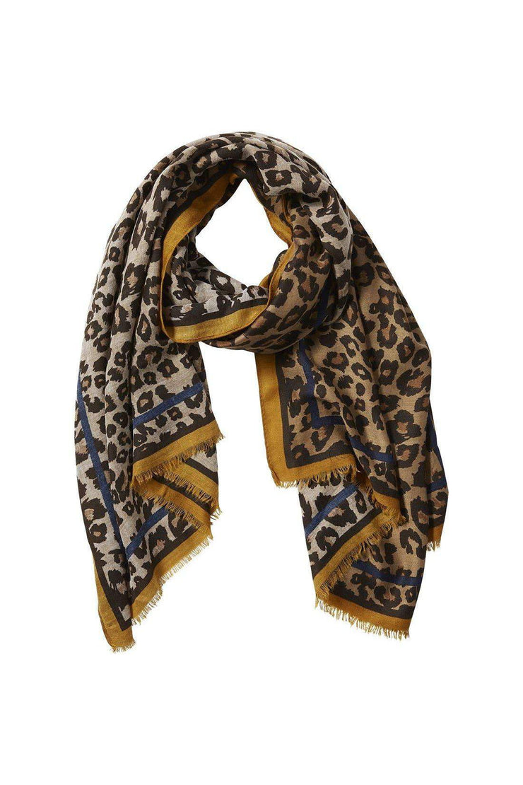 camel deb leopard scarf boho pretty boutique online women fall winter accesories gifts